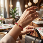 Ruby Tennis Bracelet - Anti Tarnish