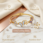 Majestic Butterfly Charm Kada - Anti Tarnish
