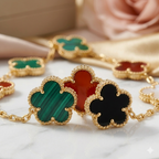Celeste Clover Charm Bracelet