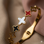 Radiant Clover Luxe Kada - Anti Tarnish