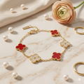 Royal Clover Stone Bracelet