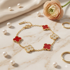 Royal Clover Stone Bracelet