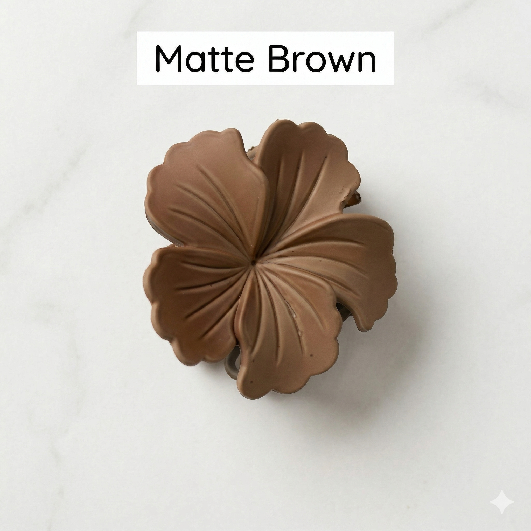 Flower Shape & Textured Hair Clutcher - 1 Piece