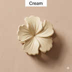 Flower Shape & Textured Hair Clutcher - 1 Piece