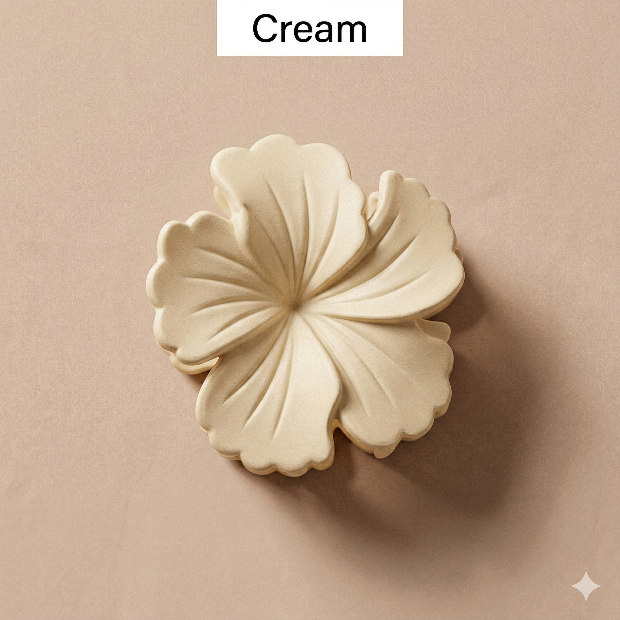 Flower Shape & Textured Hair Clutcher - 1 Piece