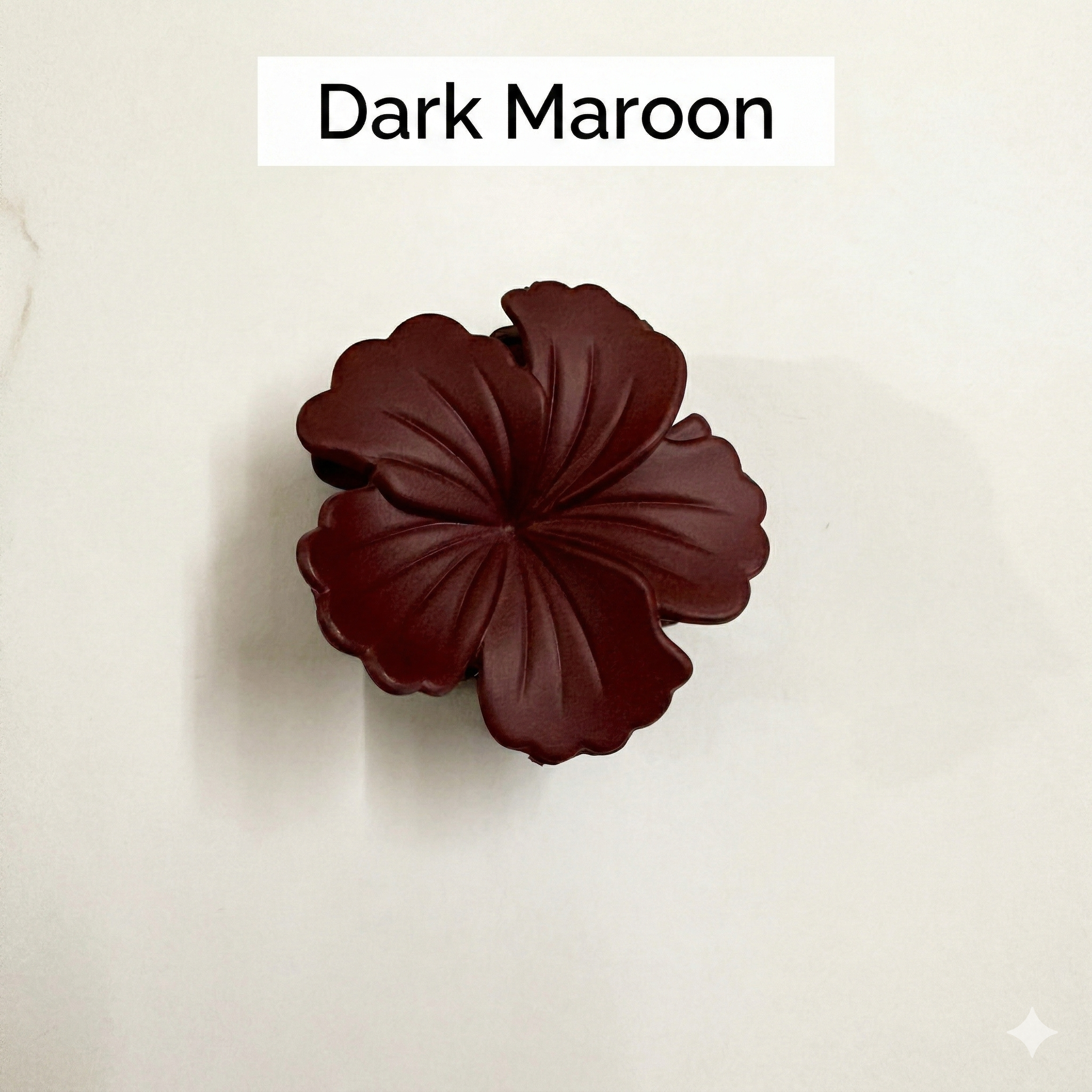 Flower Shape & Textured Hair Clutcher - 1 Piece