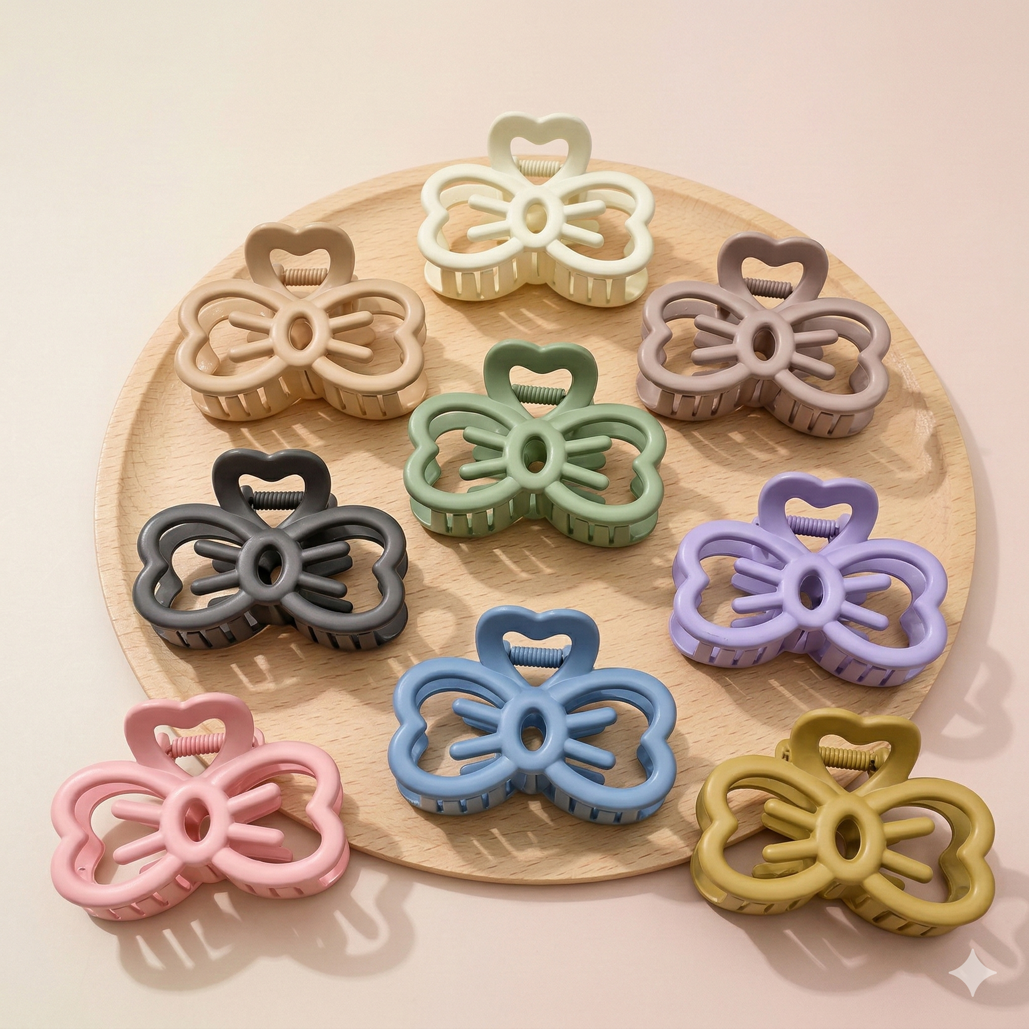 Elegant Medium Bow Claw Hair Clip - 1 Piece