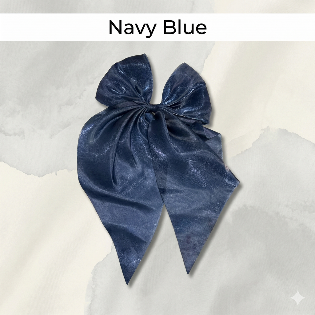 Korean Bow Clip with Stones
