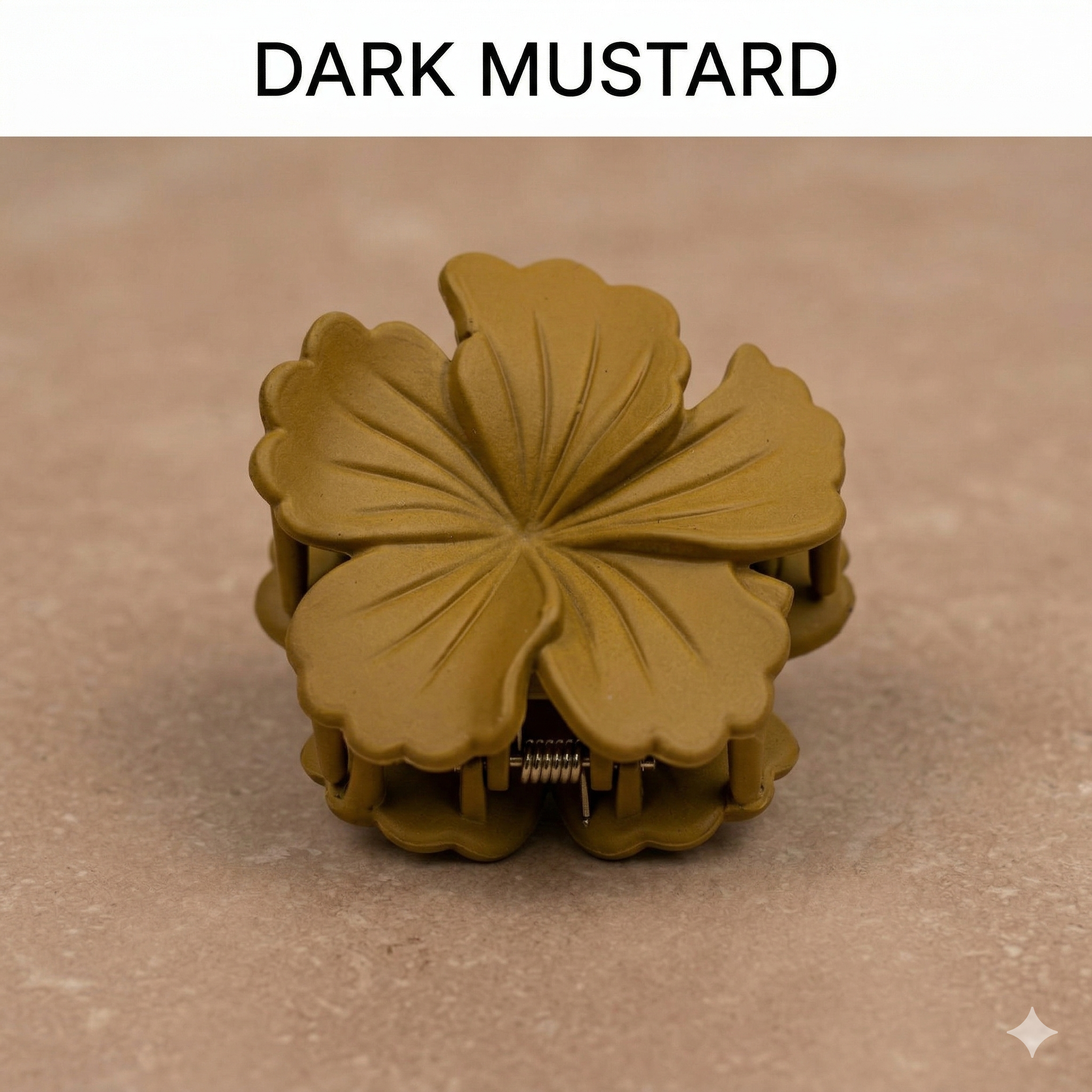 Flower Shape & Textured Hair Clutcher - 1 Piece