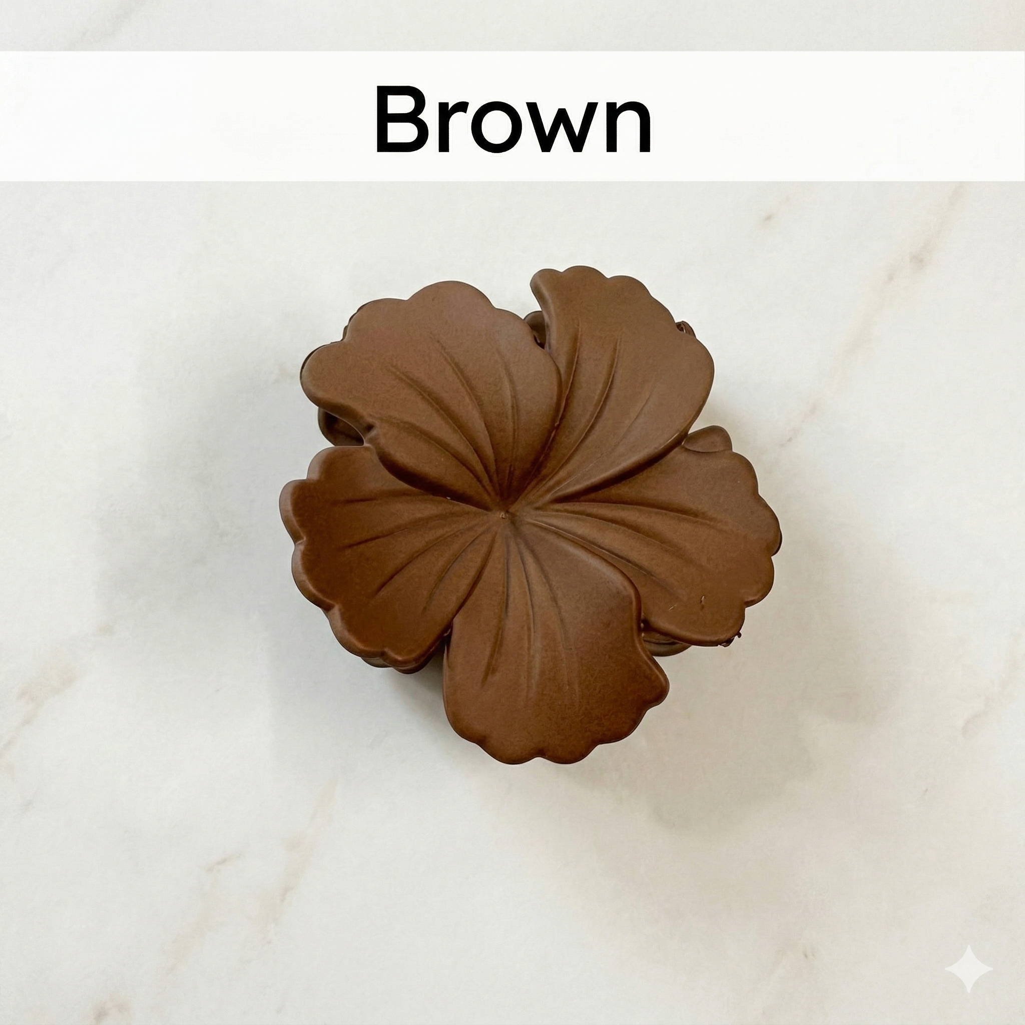 Flower Shape & Textured Hair Clutcher - 1 Piece