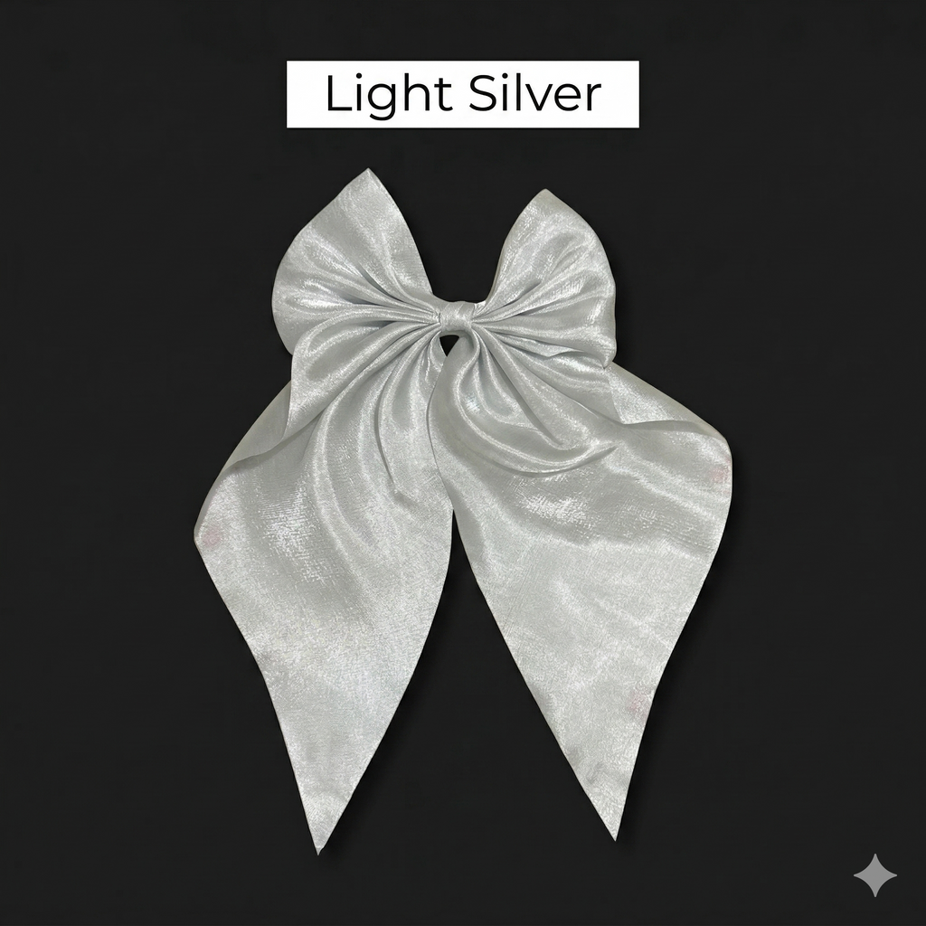 Korean Bow Clip with Stones