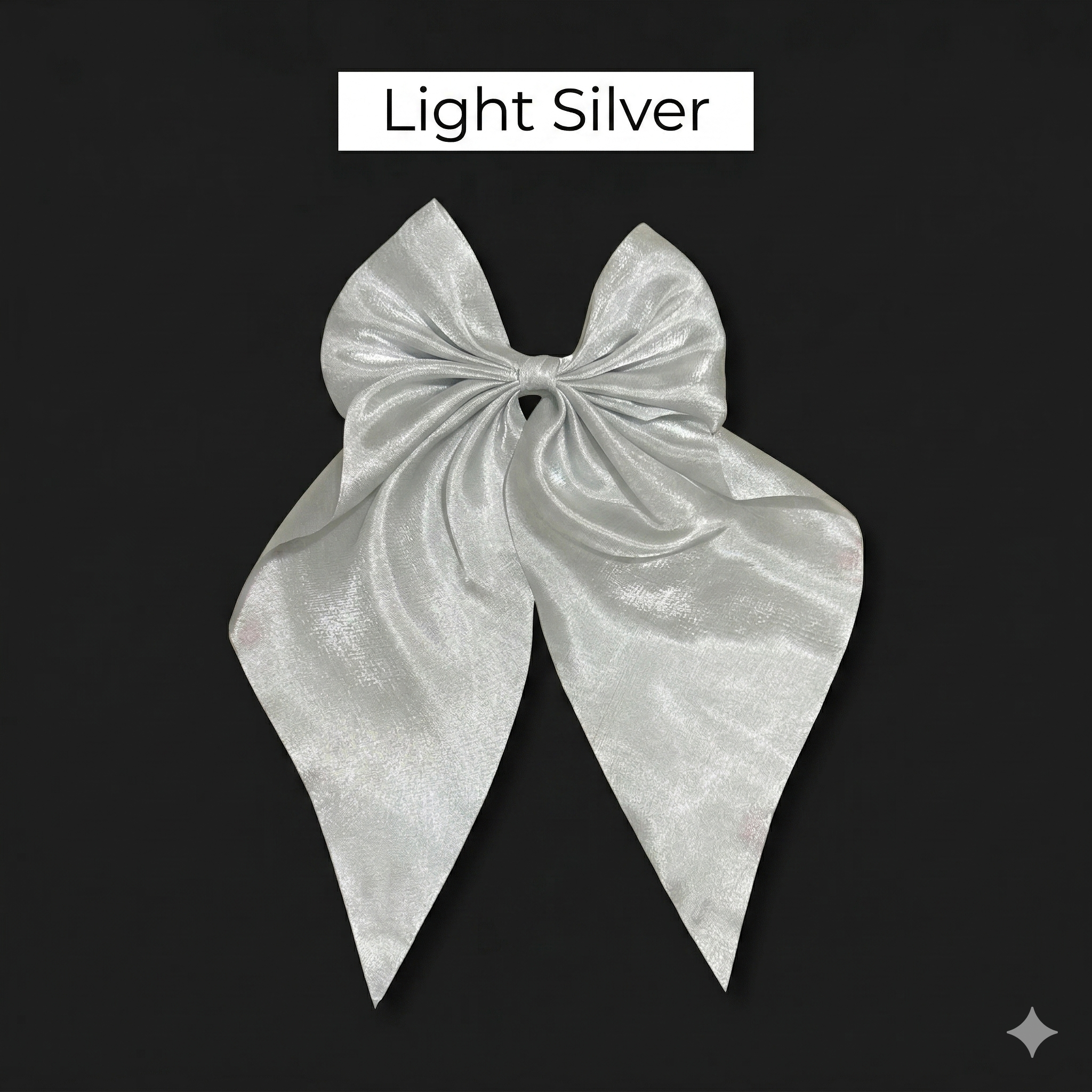 Korean Bow Clip with Stones