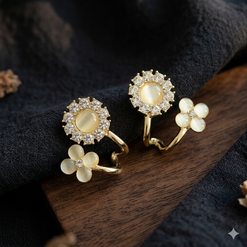 Solar Flora Dangled Earrings