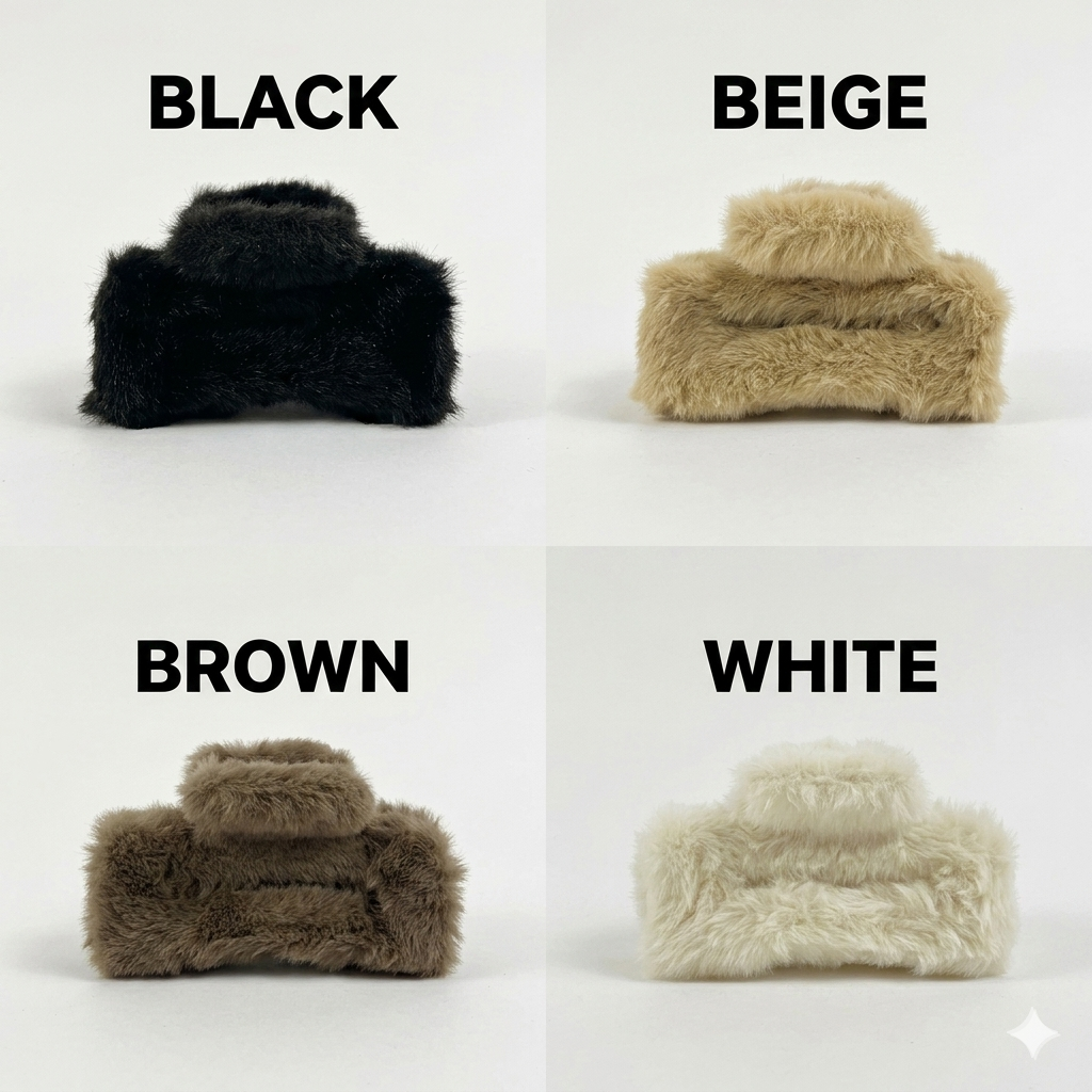 Big Size Clutcher with Fur - 1 Piece