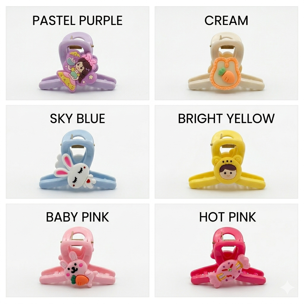 Kids Cute Cartoon Hair Claw Clip - 1 Piece