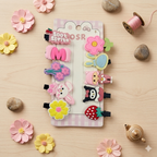 Kids Cartoon Hair Pins - Set of 10 Pins