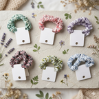 Modern Printed Scrunchies – Pair of 2
