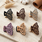 Butterfly Wing Dual Tone Hair Clutchers - 1 Piece
