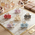 Small Size Floral Metal Cluthcher - 1 Piece