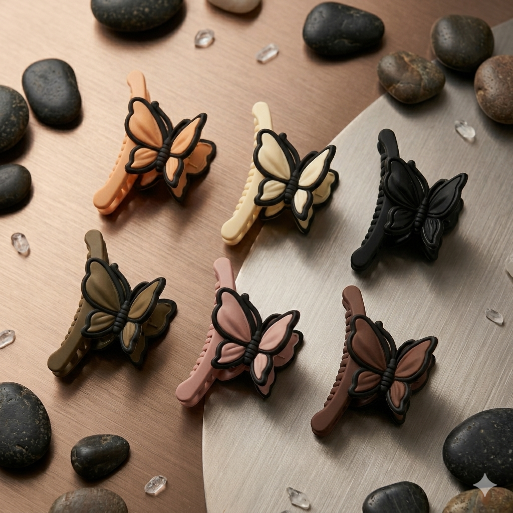 Butterfly Medium Size Claw Clutcher - 1 Piece