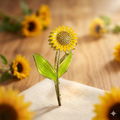 Big Size Metal Sunflower Clutcher - 1 Piece